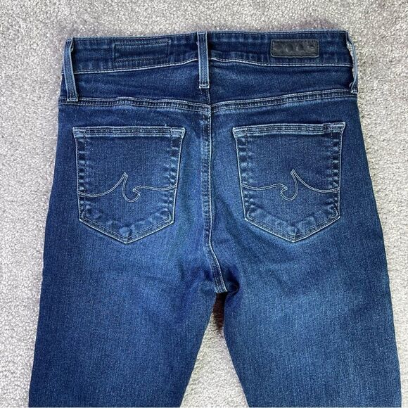 Ag Adriano Goldschmied The Stevie Jeans Women's 25 Blue Dark Wash Slim Leg - Picture 3 of 12
